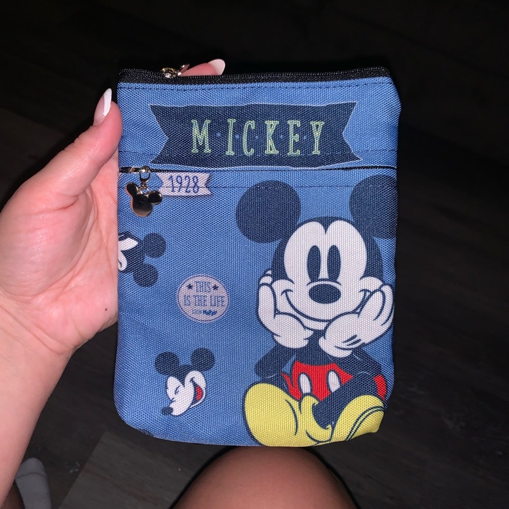 Mickey Mouse Blue Pouch